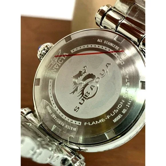 Invicta Women's Watch 24427 Subaqua Silver Tone Stainless Quartz MOP White Dial - Picture 5 of 12